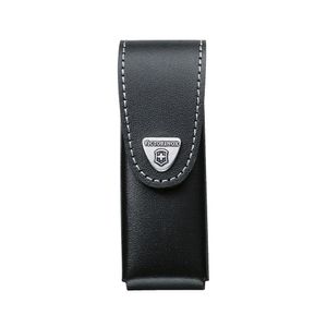Estuche de cuero color negro para cinturón. Tamaño 12,2x4,6x4 cm