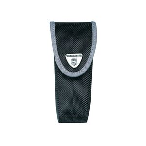 Estuche de Nylon color negro para cinturón, con compartimiento para linterna. Tamaño 12,5x4,9x3,5 cm