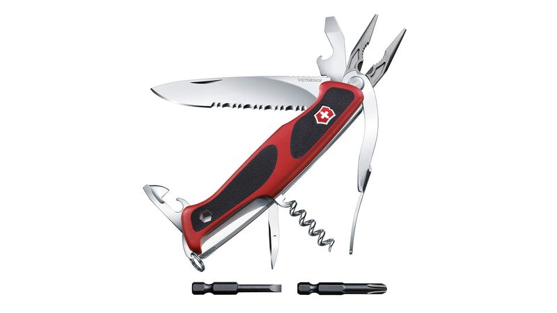 Navaja Ranger Grip 174 Handyman color Rojo/Negro Victorinox