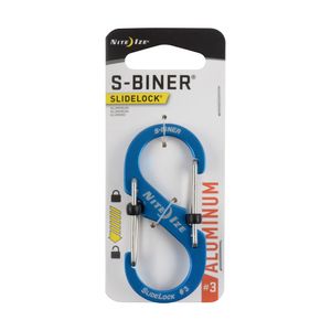 Mosquetón S-Biner® SlideLock® Aluminum #3 Nite Ize Azul