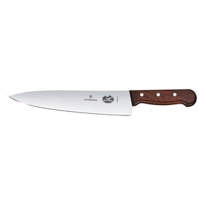 Cuchillo Cocina Rosewood color Café. Hoja 25 cm. Victorinox