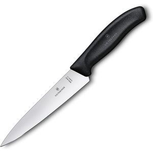Cuchillo de cocina pequeño Swiss Classic color Negro. Hoja 15 cm. Victorinox