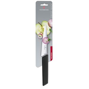 Cuchillo de cocina pequeño Swiss Modern color Negro. Hoja 15 cm. Victorinox