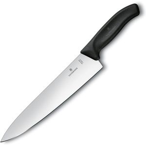 Cuchillo para trinchar SwissClassic color Negro. Hoja 25 cm. Victorinox