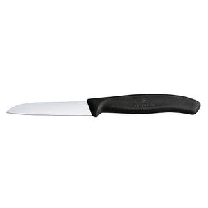 Cuchillo de cocina clásico suizo recto color Negro. Hoja 8 cm. Victorinox