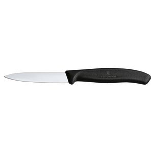 Cuchillo mondador Swiss Classic color Negro. Hoja 8 cm. Victorinox