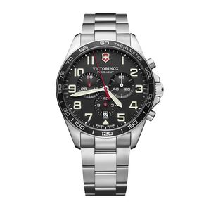 Reloj Fieldforce Chrono correa acero inoxidable dial azul Victorinox