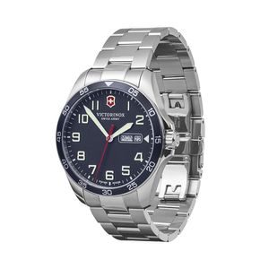 Reloj Fieldforce correa acero inoxidable dial azul Victorinox