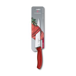 Cuchillo para trinchar Swiss Classic color Rojo, Blister. Hoja 19 cm. Victorinox