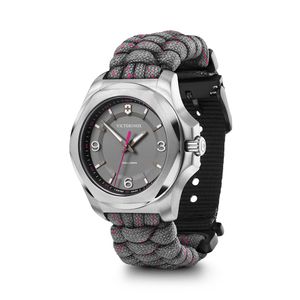 Reloj I.N.O.X. V dial gris, correa paracord gris.