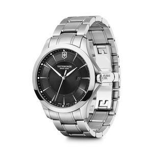 Reloj Alliance dial negro correa acero