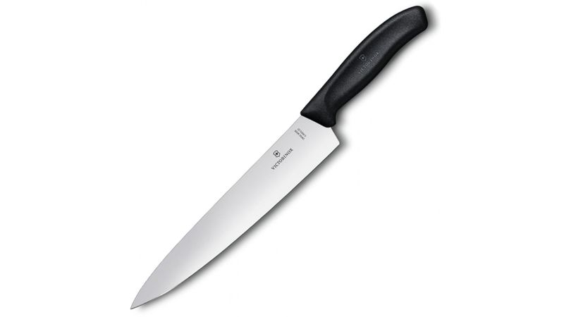  Victorinox Cuchillo de trinchar clásico suizo de 8.7 in, color  negro : Hogar y Cocina