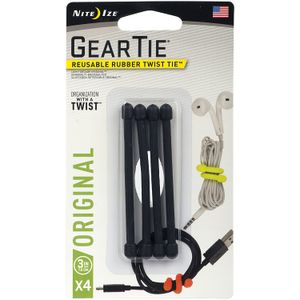 Amarra de Goma Gear Tie® 3 in. - 4 Pack. Nite Ize