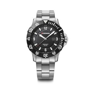 Reloj Seaforce correa de acero inoxidable dial color negro