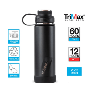 Botella inox Boulder 591 ml Negro.