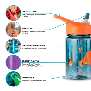 Botella de agua para niños 355 ml The Frost Astronauta.