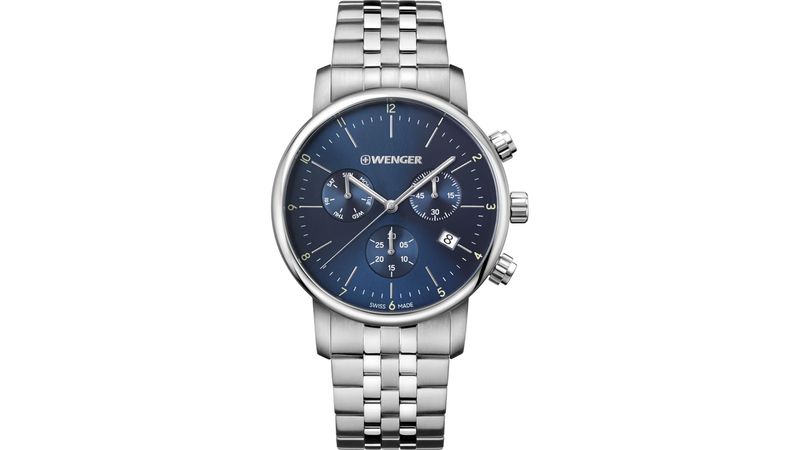 Reloj_Urban_Classic_Chrono_correa_inox_dial_azul_Wenger_1
