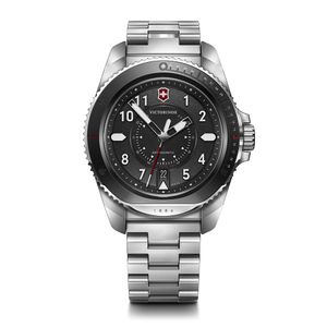 Reloj Journey 1884 dial negro correa acero inox Victorinox