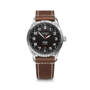 Reloj Airboss Mechanical correa de cuero Victorinox