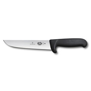 Cuchillo Carnicero Fibrox color Negro. Hoja 18 cm. Victorinox