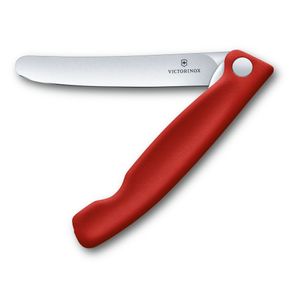 Cuchillo para verdura plegable filo normal Swiss Classic rojo Victorinox