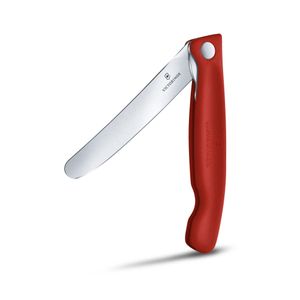 Cuchillo para verdura plegable filo normal Swiss Classic rojo Victorinox