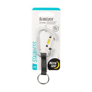 Llavero SlideLock #3 - Inoxidable gris Nite Ize