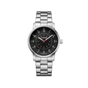 Reloj Avenue 42 mm Correa acero dial negro Wenger