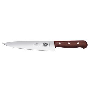 Cuchillo Cocina Rosewood color Café. Hoja 19 cm. Victorinox