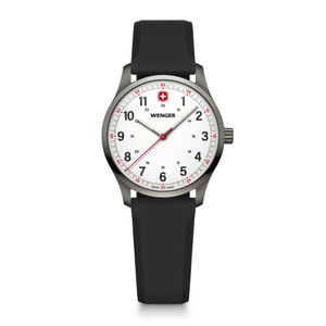 Reloj City Sport 34 mm correa silicona negro Wenger