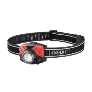 Linterna Frontal Coast FL75R Recargable Negra / Roja