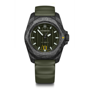 Reloj I.N.O.X. Carbon Automático correa de caucho verde Victorinox