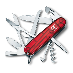 Navaja Huntsman color rojo translúcido Victorinox