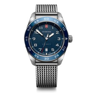 Reloj Swiss Army Automático Azul Correa de Acero Victorinox