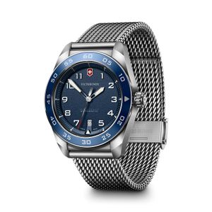 Reloj Swiss Army Automático Azul Correa de Acero Victorinox